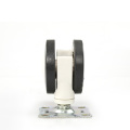3 inch flat plate medical casters with double brake